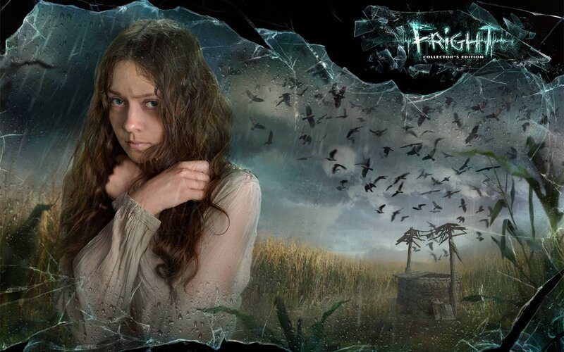Woman in a Field — Gray