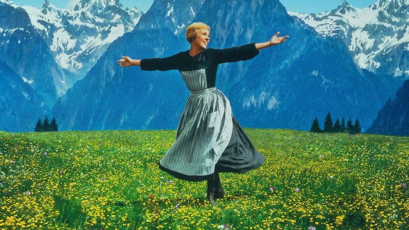 Woman in a Field — Green, Joyful