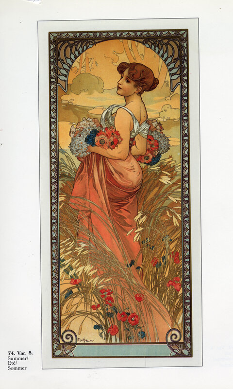 Woman in a field with flowers