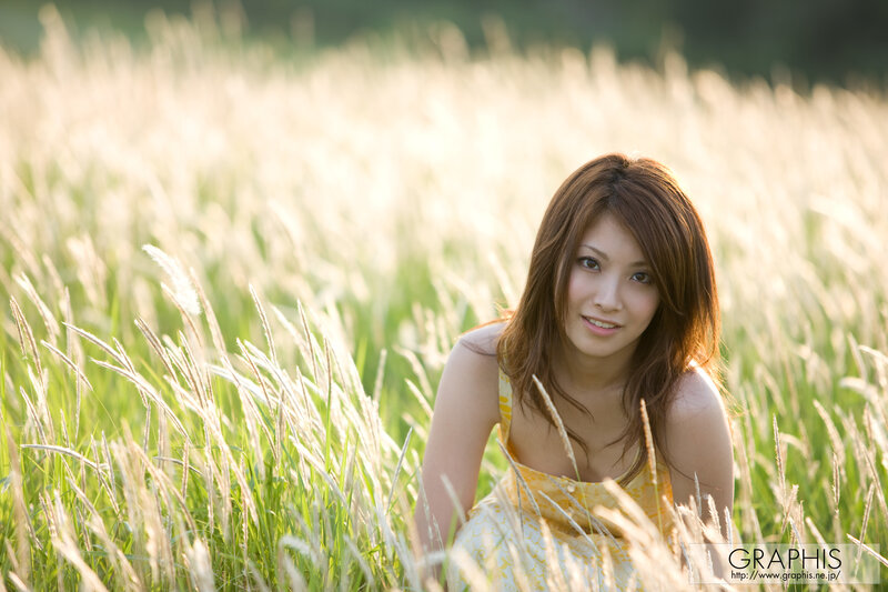 Woman in a Field — Yellow, Serene