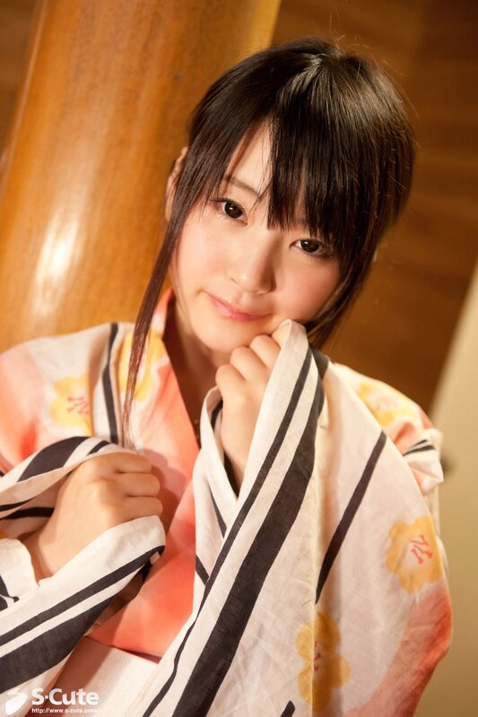 woman in a floral kimono