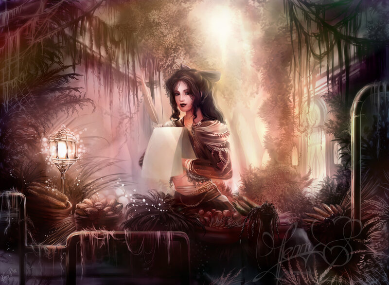 Woman in a Forest — Brown