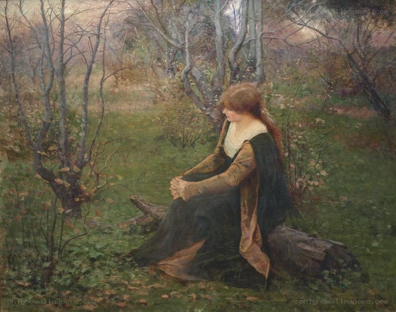 Woman in a forest