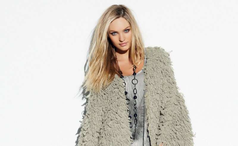woman in a fuzzy coat
