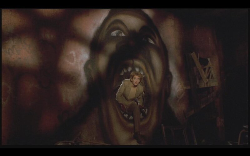 Woman in a Giant Mouth