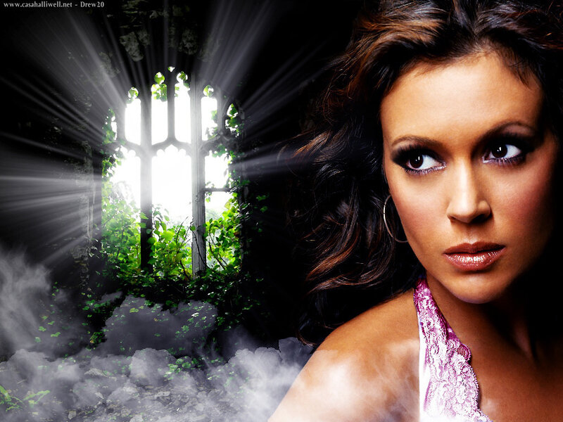 woman in a gothic setting