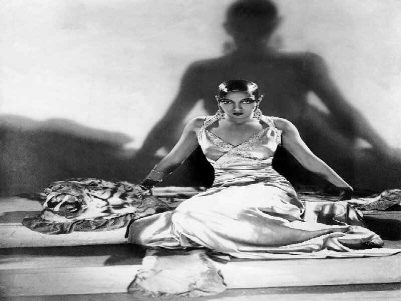 Woman in a Gown — Black