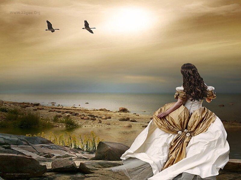 Woman in a Gown — Gold