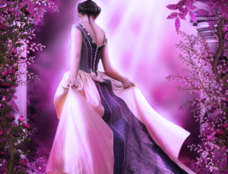 Woman in a Gown — Purple