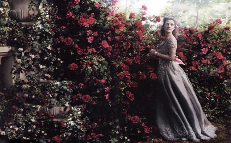 Woman in a Gown — Red