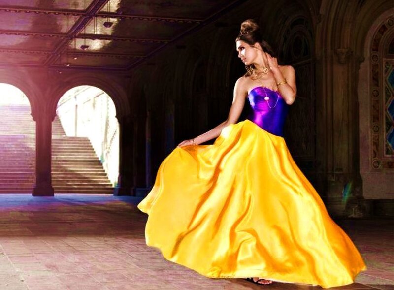 Woman in a Gown — Yellow