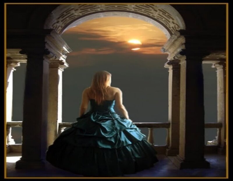Woman in a Green Dress — Dramatic