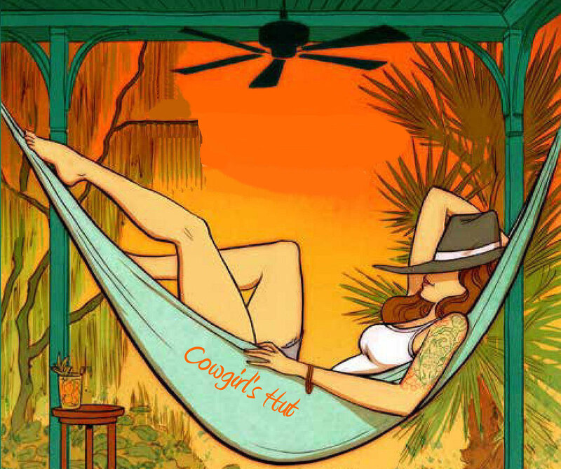 Woman in a Hammock — Orange