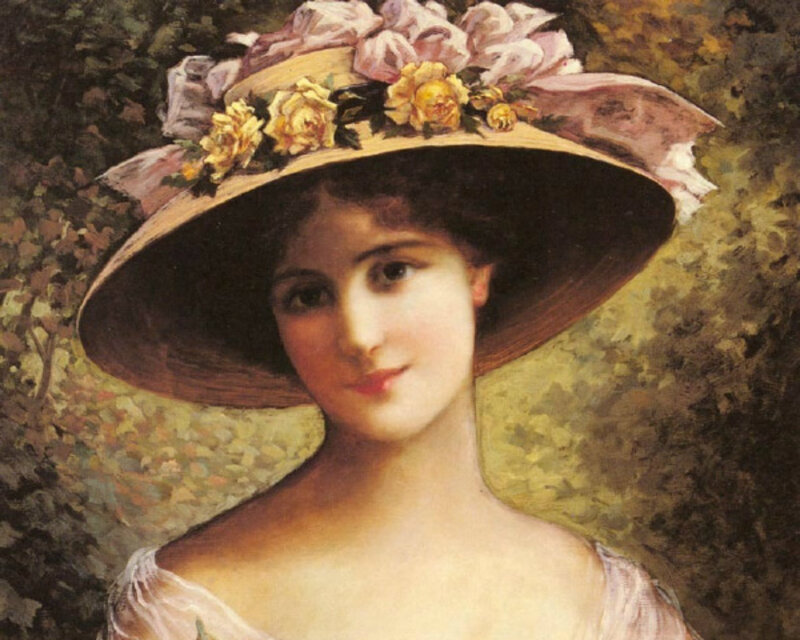 Woman in a Hat — Pink