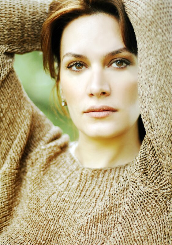 woman in a knit sweater