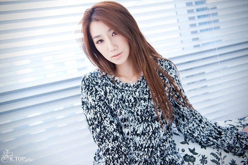 woman in a knit sweater