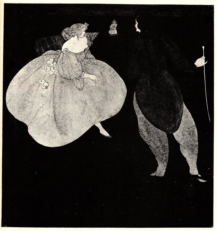 woman in a large dress