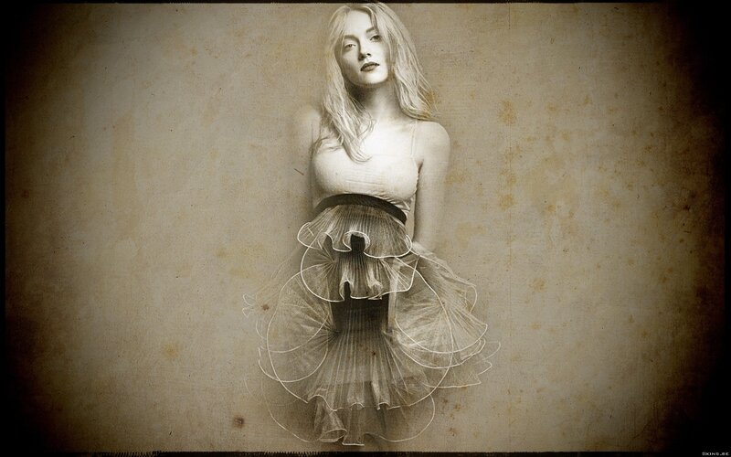 woman in a layered skirt