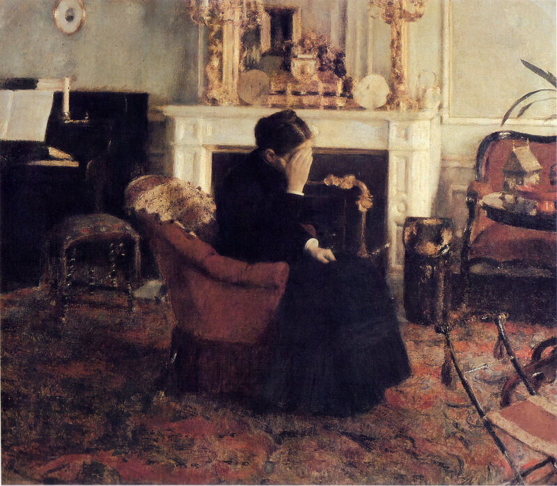 Woman in a Living Room