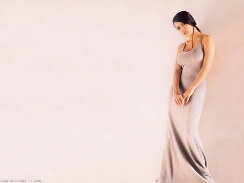 woman in a long dress