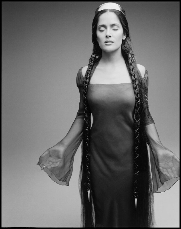 woman in a long dress