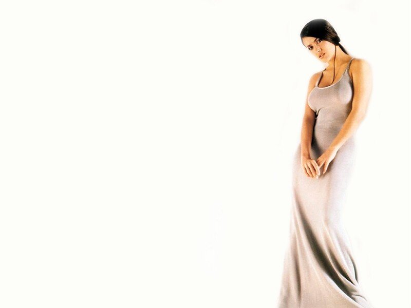 woman in a long dress