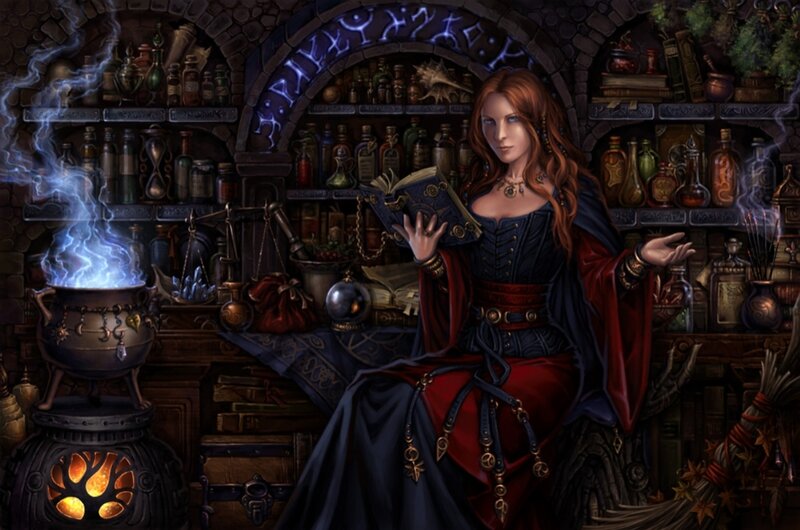 Woman in a Magic Lab