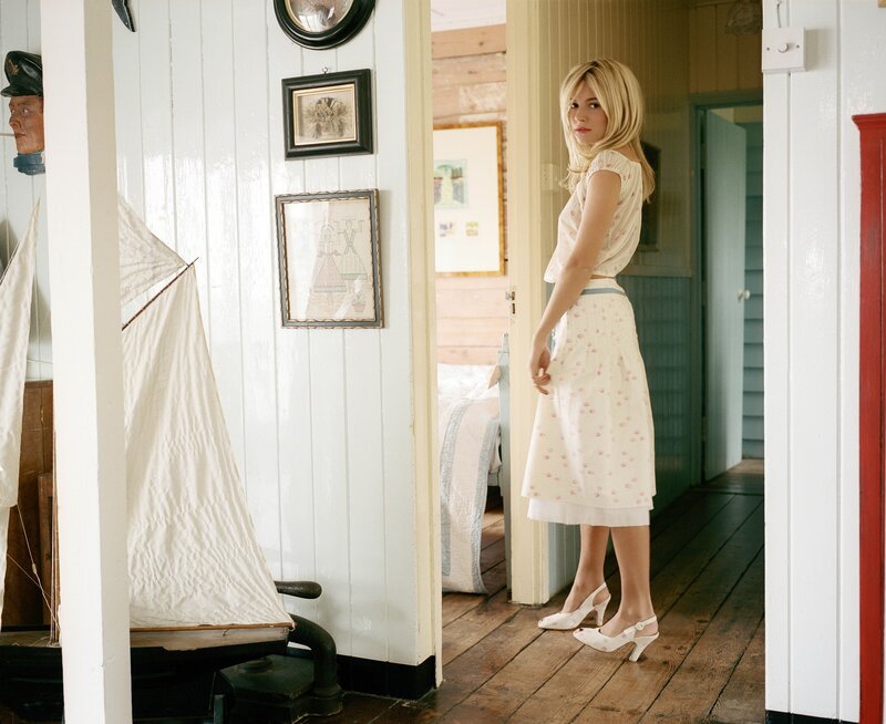 woman in a nautical-themed room
