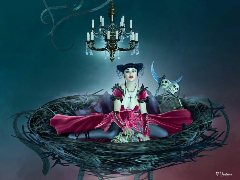 Woman in a Nest