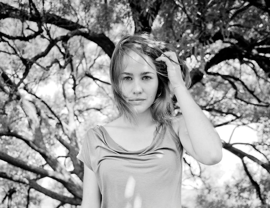 woman in a park
