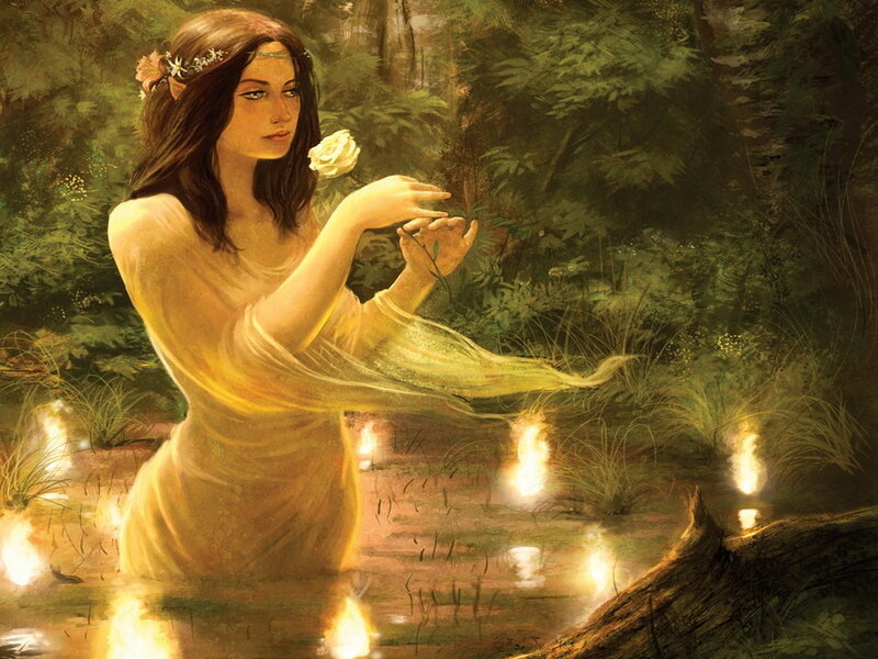 Woman in a Pond