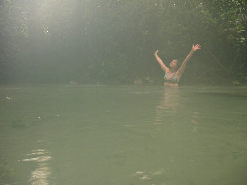 Woman in a Pool — Green