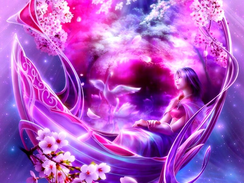Woman in a Purple Boat