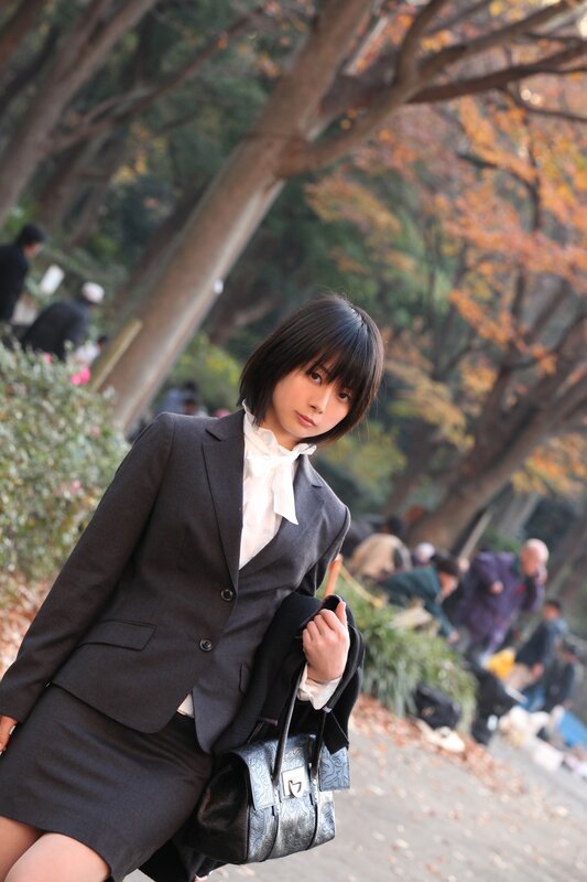 woman in a school uniform