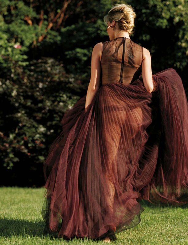 Woman in a Sheer Gown