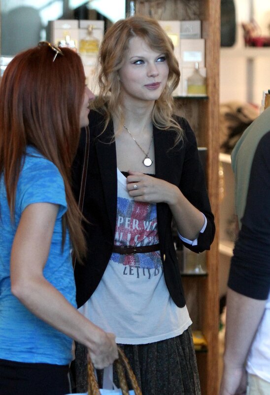 woman in a store with friends