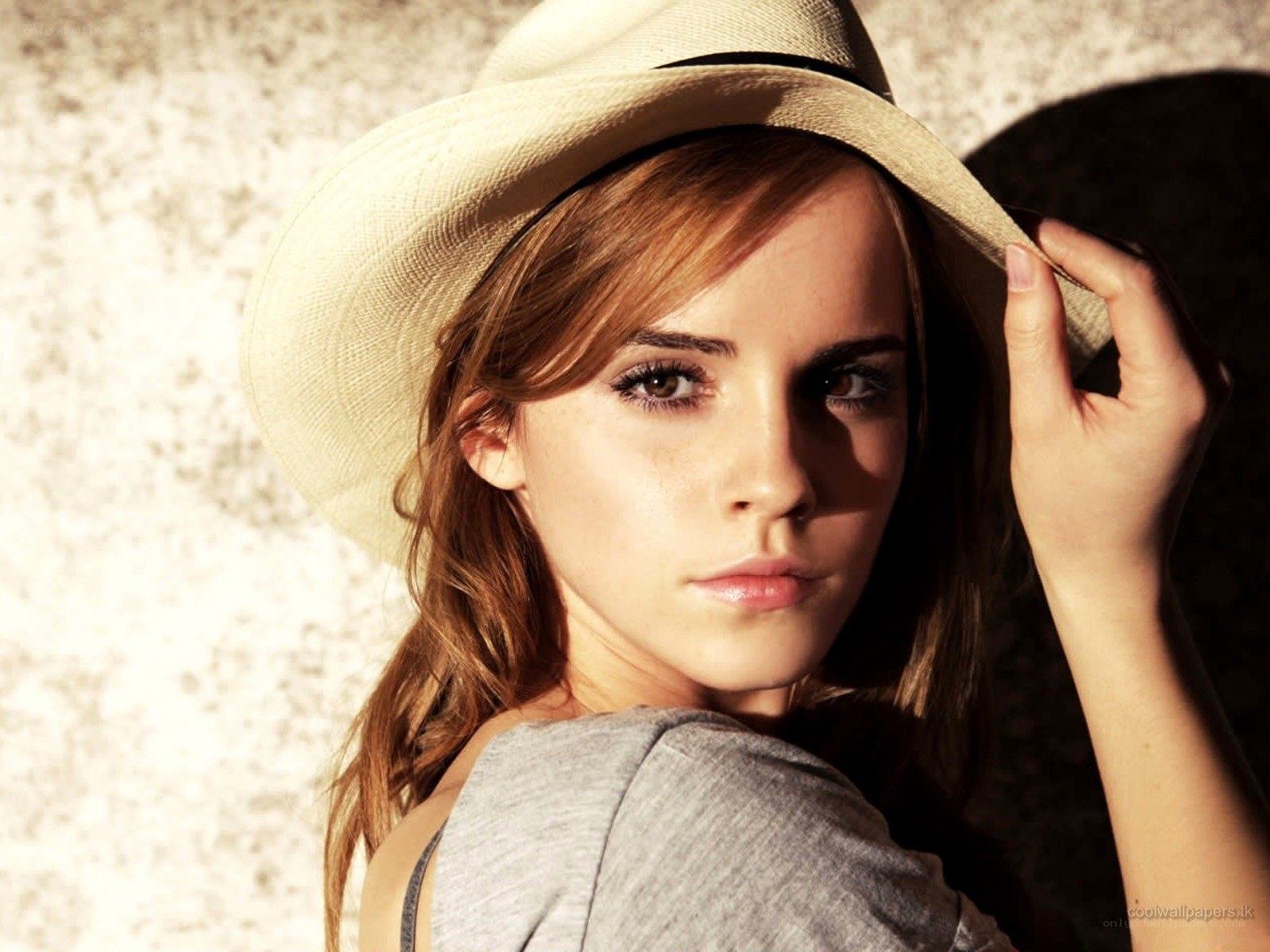 woman in a straw hat