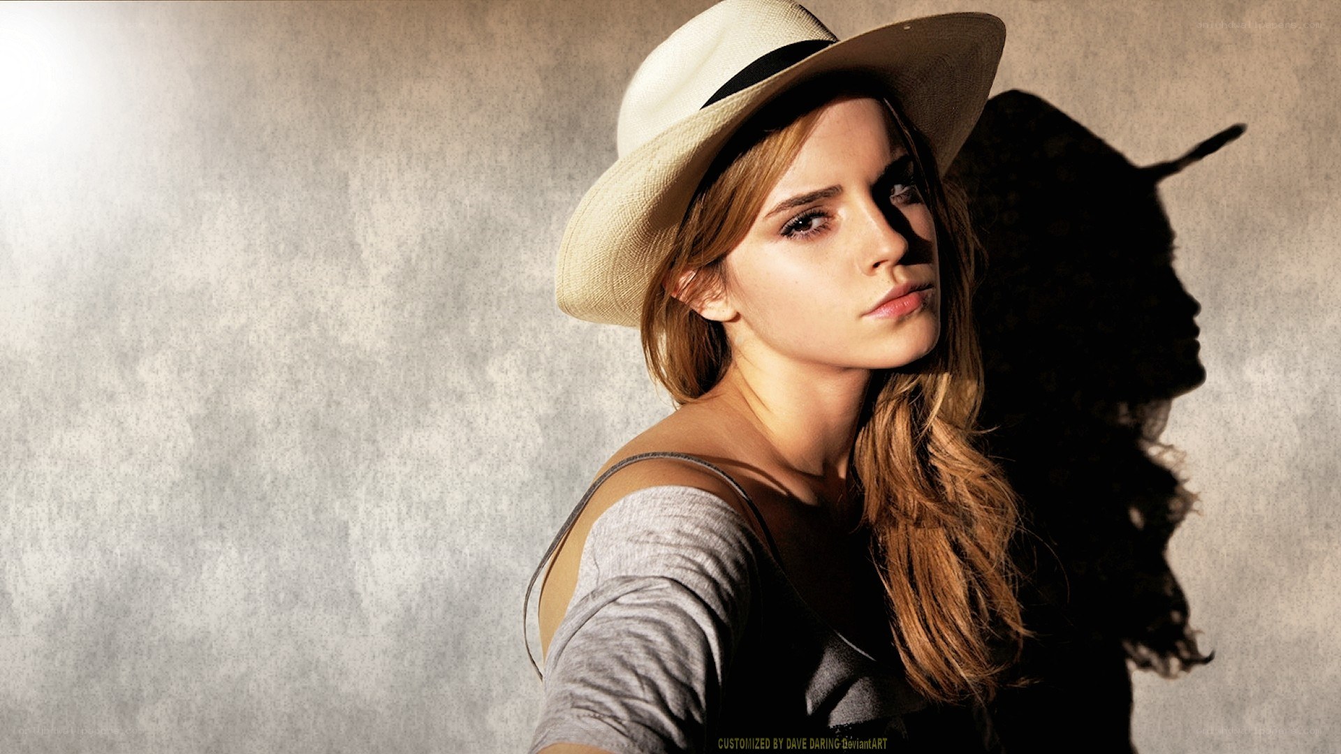 woman in a straw hat