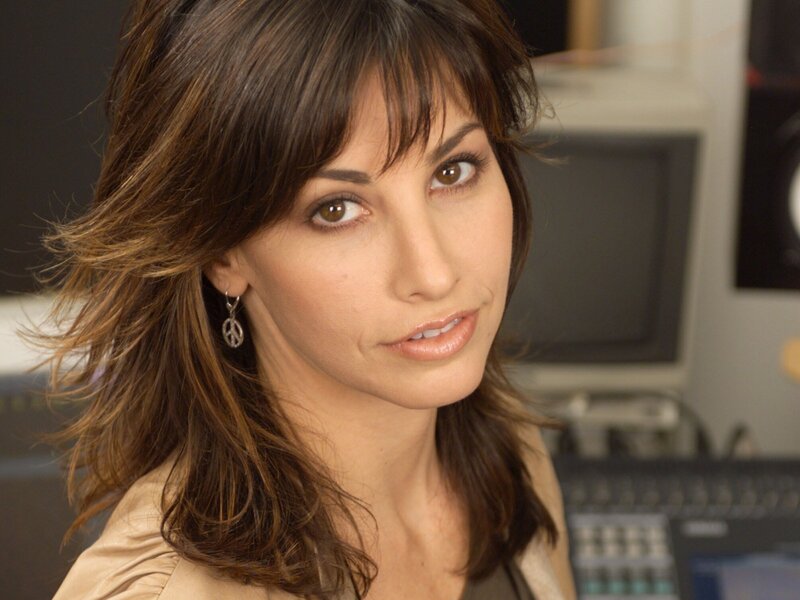 woman in a studio setting