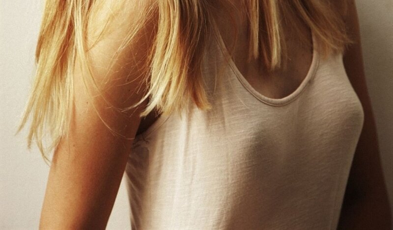 woman in a tank top