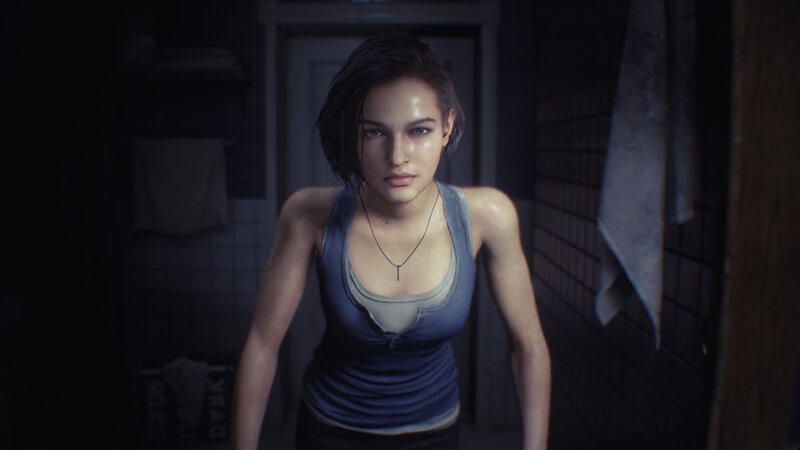 Woman in a Tank Top — Blue