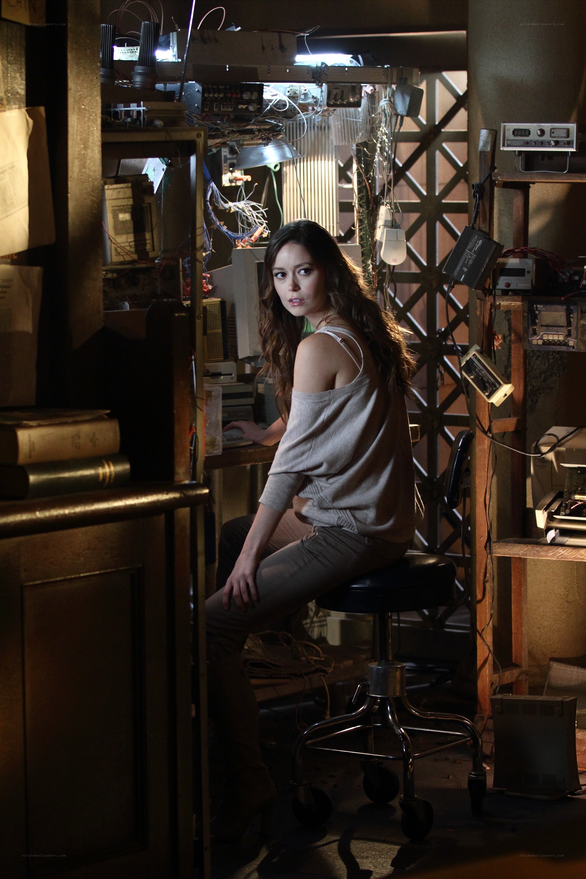 woman in a tech workshop