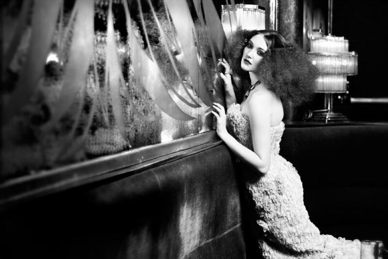Woman in a Textured Dress