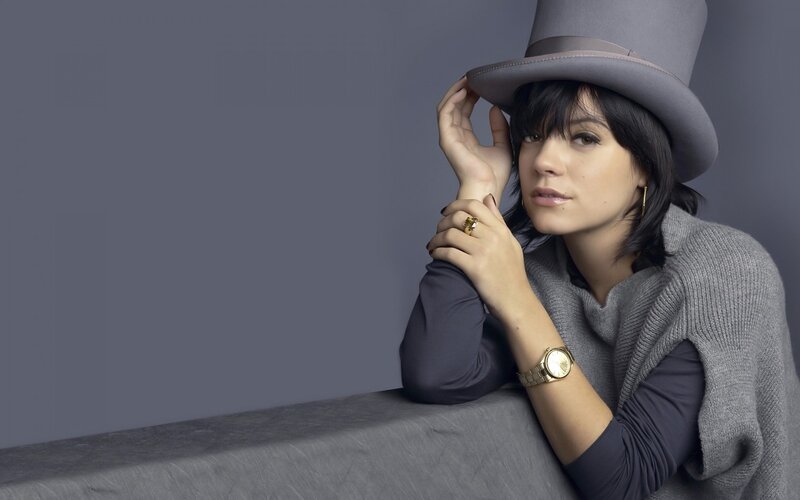 woman in a top hat