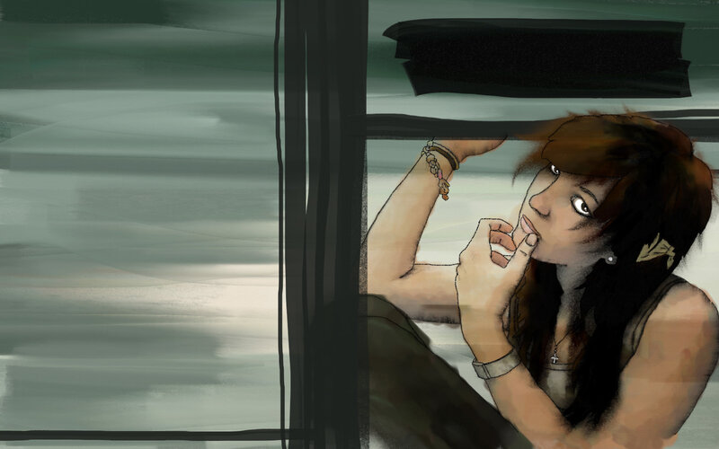woman in a vehicle