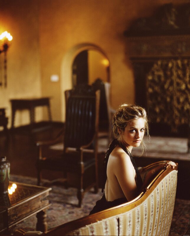 woman in a vintage room