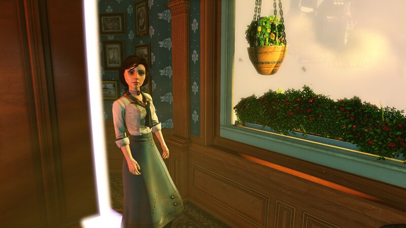 woman in a vintage room