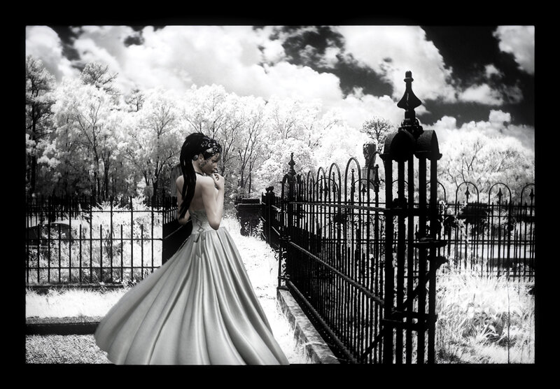 woman in a wedding dress