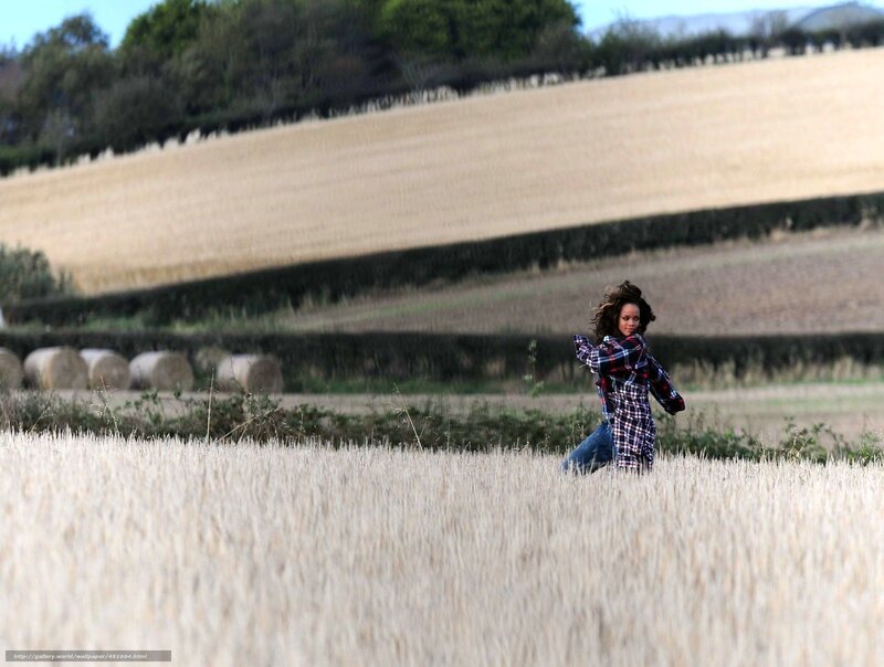 woman in a wheat field