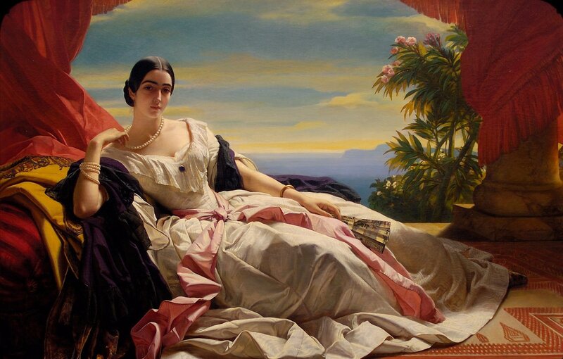 Woman in a white dress